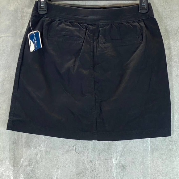 Karen Scott Women's Petite Deep Black One-Button Woven Skort SZ 8P - Picture 2 of 10
